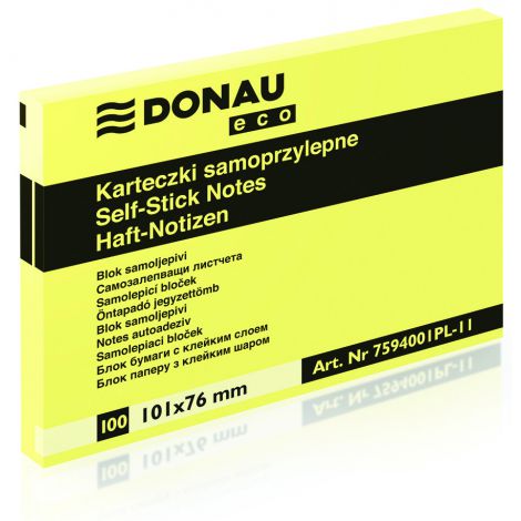 Karteczki samoprzylepne Donau 76x101mm 100szt Donau Eco